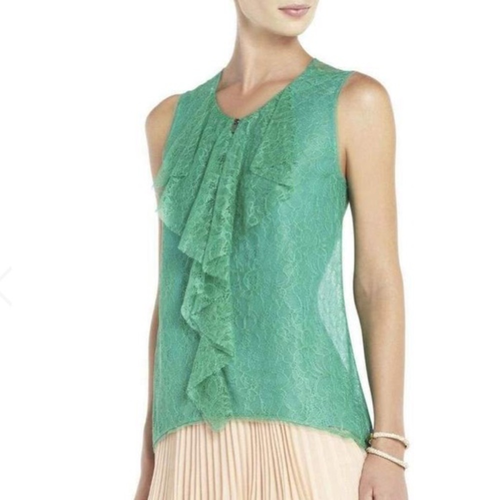 Green Lace BCBG Top
